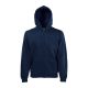 Fruit of the Loom FN07 cipzáras kapucnis pulóver, HOODED SWEAT JACKET, Deep Navy