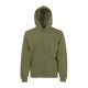 Fruit of the Loom FN07 cipzáras kapucnis pulóver, HOODED SWEAT JACKET, Olive