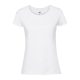 Fruit of the Loom FN56 kereknyakú Női póló, LADIES 195 ICONIC T, White - S