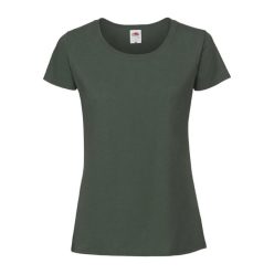   Fruit of the Loom FN56 kereknyakú Női póló, LADIES 195 ICONIC T, Bottle Green - S