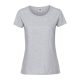 Fruit of the Loom FN56 kereknyakú Női póló, LADIES 195 ICONIC T, Heather Grey - S