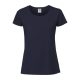 Fruit of the Loom FN56 kereknyakú Női póló, LADIES 195 ICONIC T, Deep Navy - L