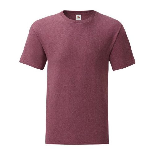 Fruit of the Loom FN62 rövid ujjú póló, ICONIC 150 T, Heather Burgundy - 3XL