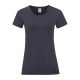 Fruit of the Loom FN63 rövid ujjú Női póló, LADIES ICONIC 150 T, Deep Navy - M