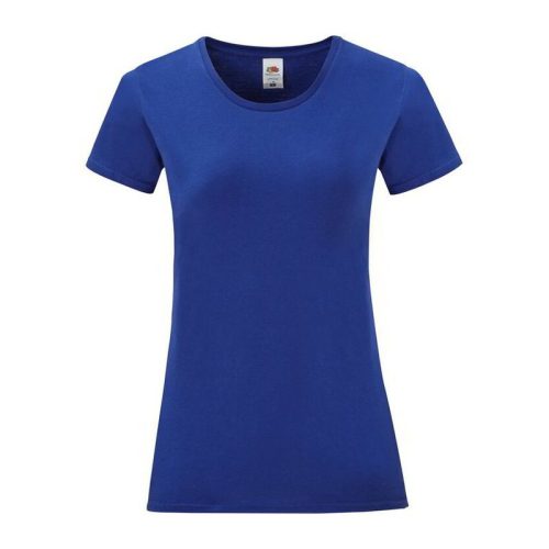 Fruit of the Loom FN63 rövid ujjú Női póló, LADIES ICONIC 150 T, Cobalt Blue - 2XL