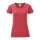 Fruit of the Loom FN63 rövid ujjú Női póló, LADIES ICONIC 150 T, Heather Red - S