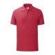 Fruit of the Loom FN66 galléros póló, ICONIC POLO, Heather Red