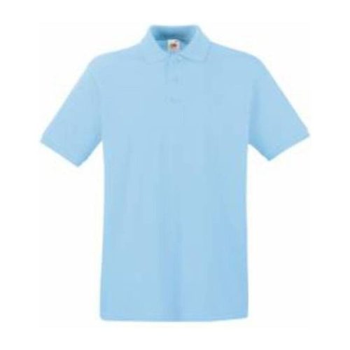 Fruit of the Loom FU21 galléros piké póló, PREMIUM POLO, Sky Blue - L