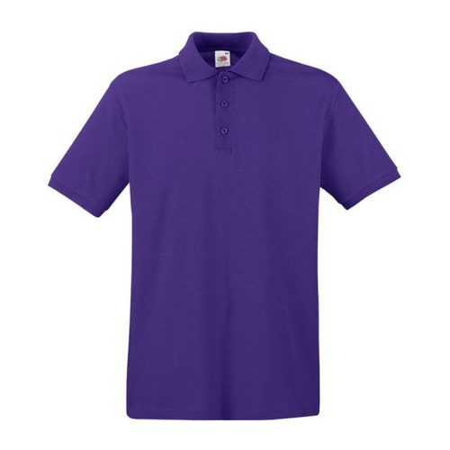 Fruit of the Loom FU21 galléros piké póló, PREMIUM POLO, Purple - 2XL