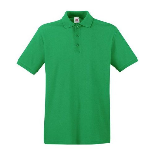 Fruit of the Loom FU21 galléros piké póló, PREMIUM POLO, Kelly Green