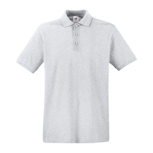 Fruit of the Loom FU21 galléros piké póló, PREMIUM POLO, Heather Grey - 3XL