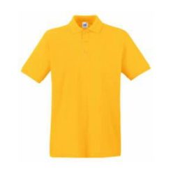   Fruit of the Loom FU21 galléros piké póló, PREMIUM POLO, Sunflower - 2XL