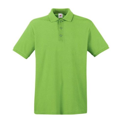 Fruit of the Loom FU21 galléros piké póló, PREMIUM POLO, Lime