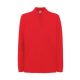 Fruit of the Loom FU24 hosszú ujjú galléros piké póló, PREMIUM LONG SLEEVE POLO, Red