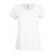 Fruit of the Loom FU78 Női környakas póló, LADY-FIT VALUEWEIGHT T, White - L