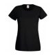 Fruit of the Loom FU78 Női környakas póló, LADY-FIT VALUEWEIGHT T, Black - M