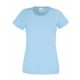 Fruit of the Loom FU78 Női környakas póló, LADY-FIT VALUEWEIGHT T, Sky Blue - M