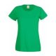 Fruit of the Loom FU78 Női környakas póló, LADY-FIT VALUEWEIGHT T, Kelly Green - M