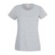 Fruit of the Loom FU78 Női környakas póló, LADY-FIT VALUEWEIGHT T, Heather Grey - S