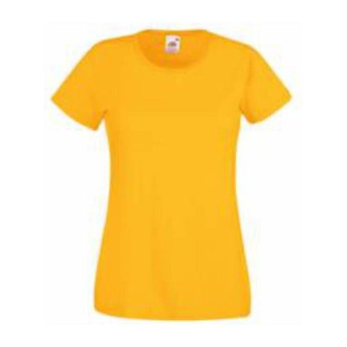 Fruit of the Loom FU78 Női környakas póló, LADY-FIT VALUEWEIGHT T, Sunflower - S