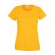 Fruit of the Loom FU78 Női környakas póló, LADY-FIT VALUEWEIGHT T, Sunflower - S