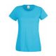 Fruit of the Loom FU78 Női környakas póló, LADY-FIT VALUEWEIGHT T, Azure - M