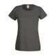 Fruit of the Loom FU78 Női környakas póló, LADY-FIT VALUEWEIGHT T, Light Graphite - S