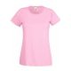 Fruit of the Loom FU78 Női környakas póló, LADY-FIT VALUEWEIGHT T, Light Pink - S