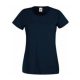 Fruit of the Loom FU78 Női környakas póló, LADY-FIT VALUEWEIGHT T, Deep Navy - S