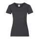 Fruit of the Loom FU78 Női környakas póló, LADY-FIT VALUEWEIGHT T, Dark Heather Grey - S