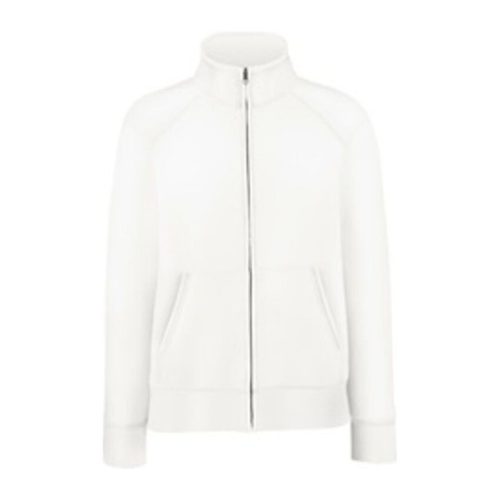 Fruit of the Loom FU80 zipzáras Női pulóver, Premium Lady Fit Sweat Jacket, White - S