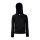 Fruit of the Loom FU84 zipzáras kapucnis Női pulóver, LADY FIT HOODED JACKET, Black - M