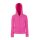 Fruit of the Loom FU84 zipzáras kapucnis Női pulóver, LADY FIT HOODED JACKET, Fuchsia - S