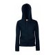 Fruit of the Loom FU84 zipzáras kapucnis Női pulóver, LADY FIT HOODED JACKET, Deep Navy - S