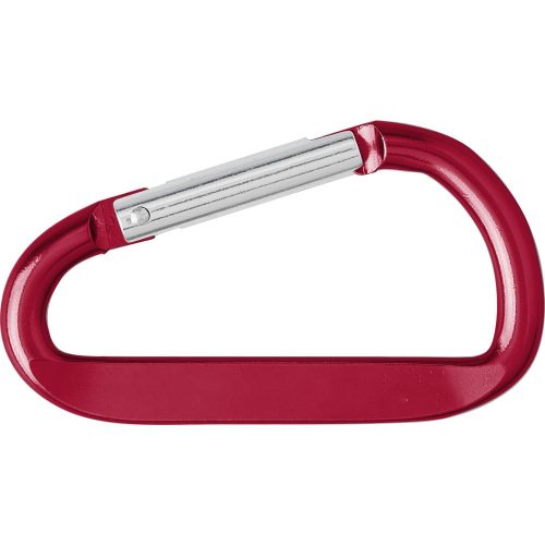 Karabiner kulcstartó, piros