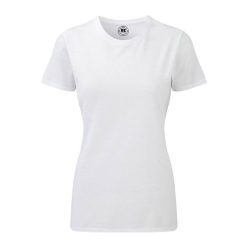 RUSSELL 165F klasszikus kereknyakú Női póló, White-2XL