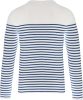 Férfi kereknyakú csíkos hosszú ujjú póló, Kariban KA366, Striped White/Navy-2XL