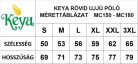 Kereknyakú  férfi pamut póló, Sötétkék-2XL