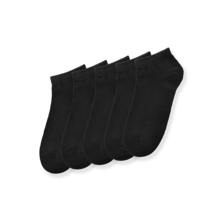 Mr.Pamut férfi pamut titok zokni  fekete színben, 5 páras csomagban-39-42