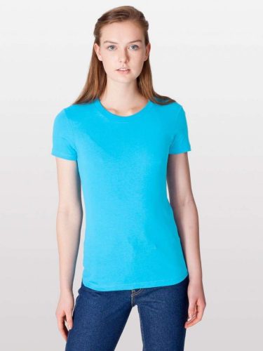 AA2102 Női rövid ujjú póló American Apparel, Aqua-2XL