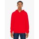 AA5497 vékony unisex cipzáras kapucnis pulóver American Apparel, Red-S