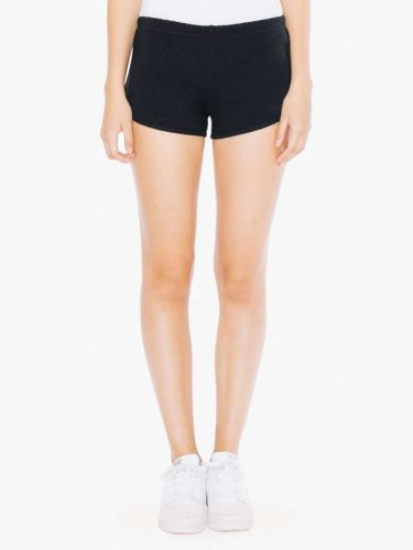 AA7301 Női pamut short, futónadrág American Apparel, Black/Black-L