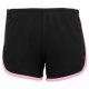 AA7301 Női pamut short, futónadrág American Apparel, Black/Pink-L