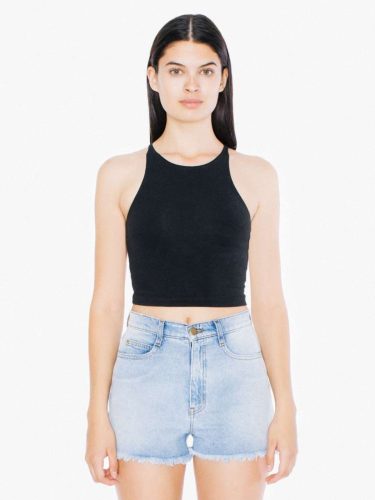 AA8369 Női sztreccs pamut ujjatlan top American Apparel, Black-L