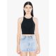 AA8369 Női sztreccs pamut ujjatlan top American Apparel, Black-L