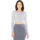 AA8379 hosszú ujjú rövid Női top American Apparel, Heather Grey-L