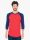 AABB453 3/4 ujjú kétszínű unisex póló American Apparel, Red/Navy-2XL