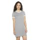 AARSABB3274 Női rövid ujjú pólóruha American Apparel, Heather Grey/White-M