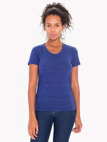 AATR301 Női tri-blend rövid ujjú póló American Apparel, Tri-Indigo-L