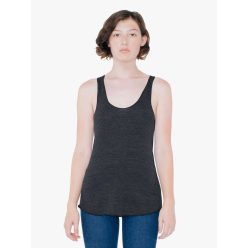   AATR308 Női tri-blend ujjatlan póló-trikó American Apparel, Tri-Black-M